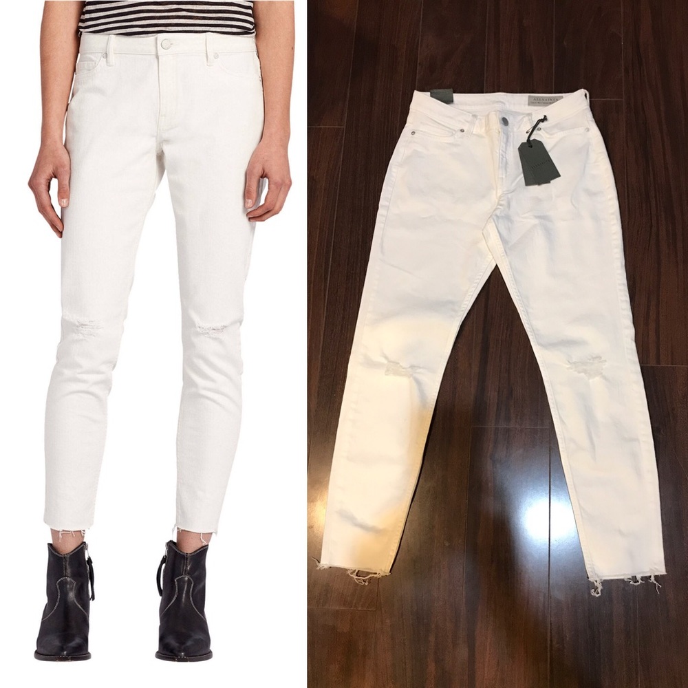 NWT All Saints Lola Cropped Jeans